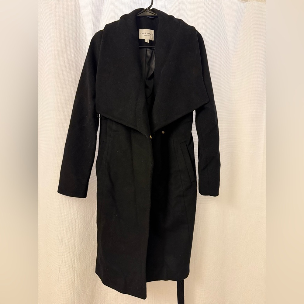 Cole Haan Women’s Belted Wool Peacoat